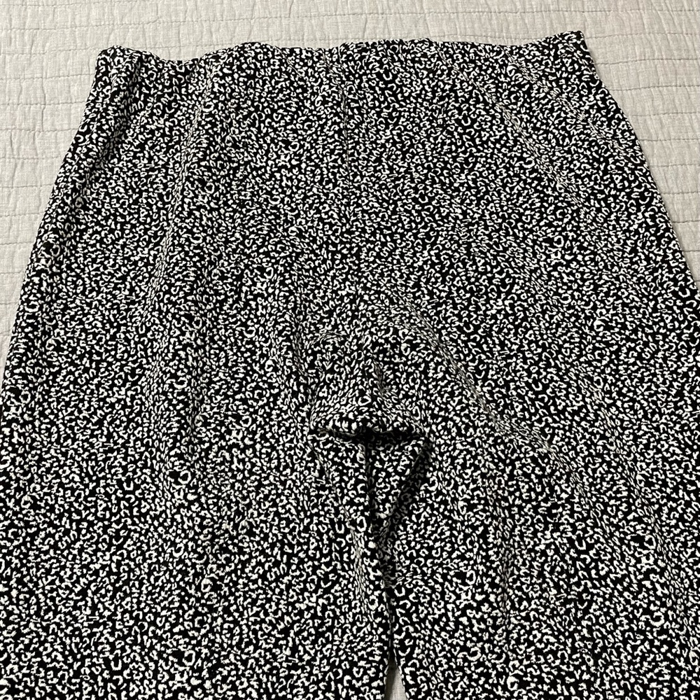 Anthropologie Black and White Cropped Pants - Picture 8 of 15